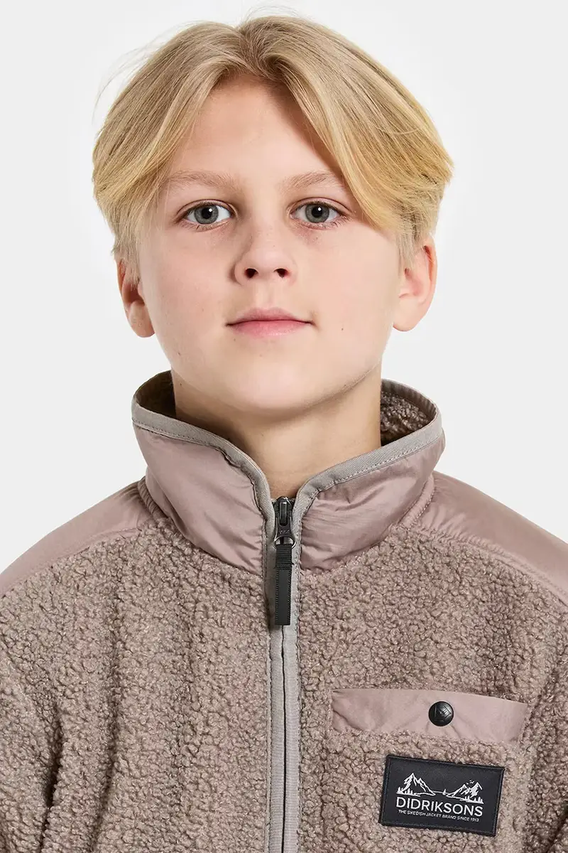 felpa EXA KIDS HALF Z Marrone miniatura 5