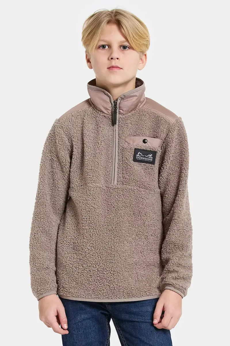 felpa EXA KIDS HALF Z Marrone