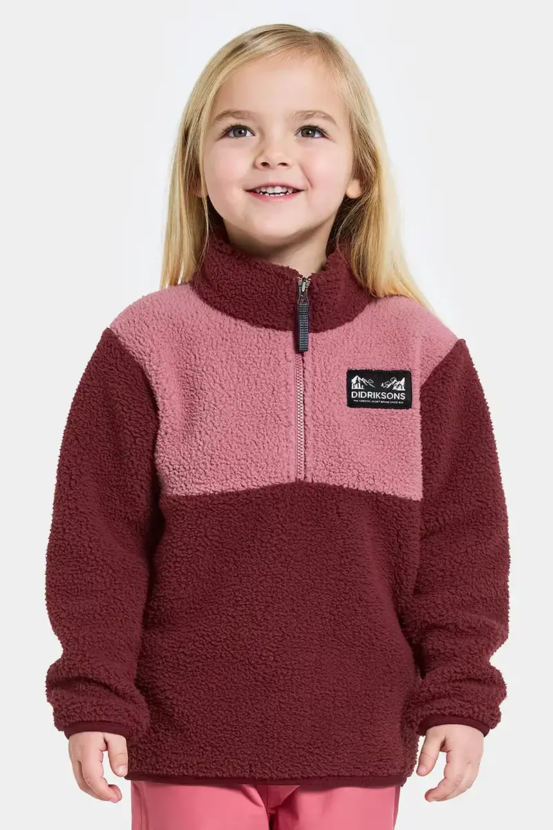 felpa GOSIG KIDS HALFZIP Granata