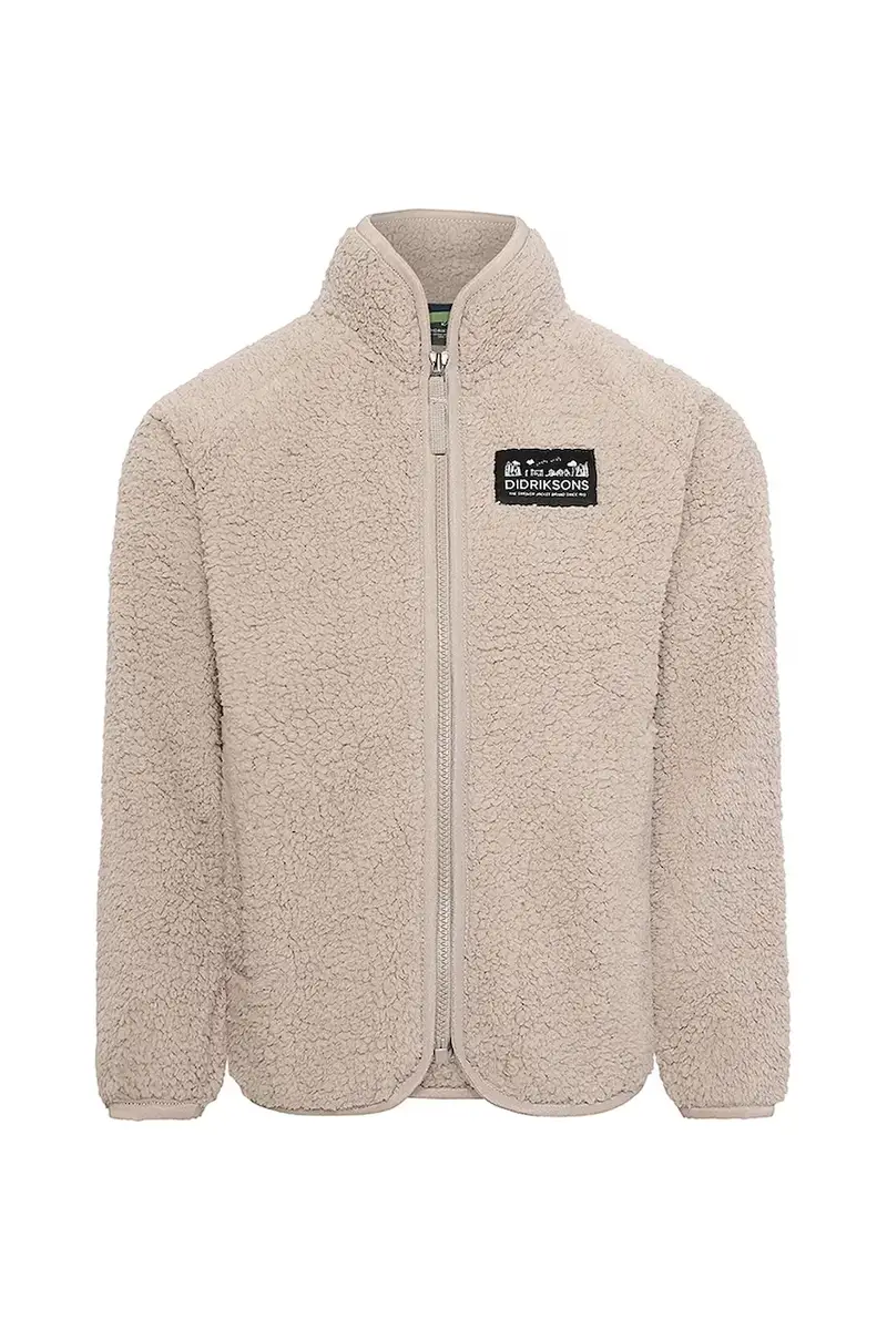 felpa in pile bambini GIBBS KIDS FULLZIP colore beige 505577 miniatura 2