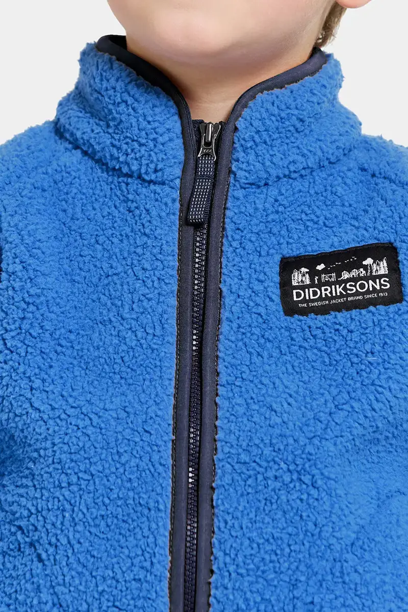 felpa in pile bambini GIBBS KIDS FULLZIP colore blu 505577 miniatura 4