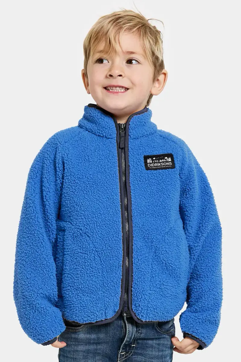 felpa in pile bambini GIBBS KIDS FULLZIP colore blu 505577