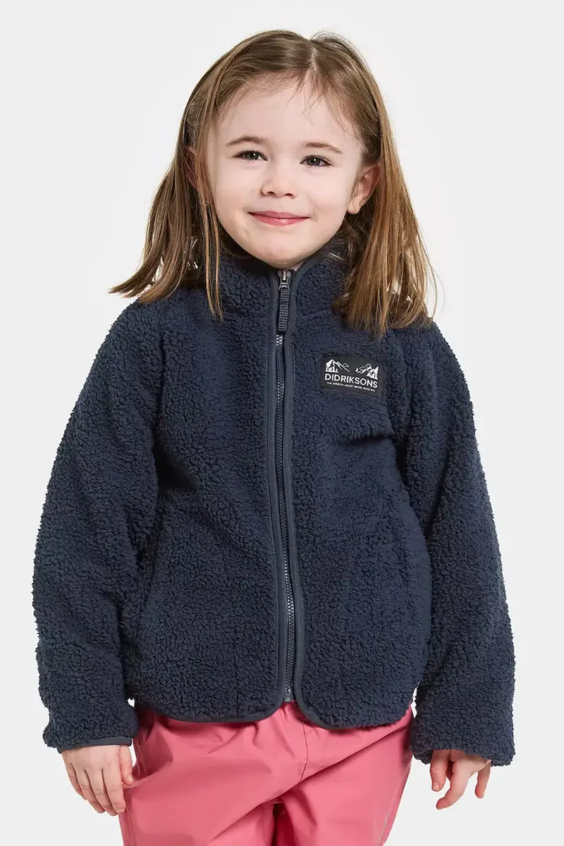 felpa in pile GIBBS KIDS FULLZIP 2 Blu navy