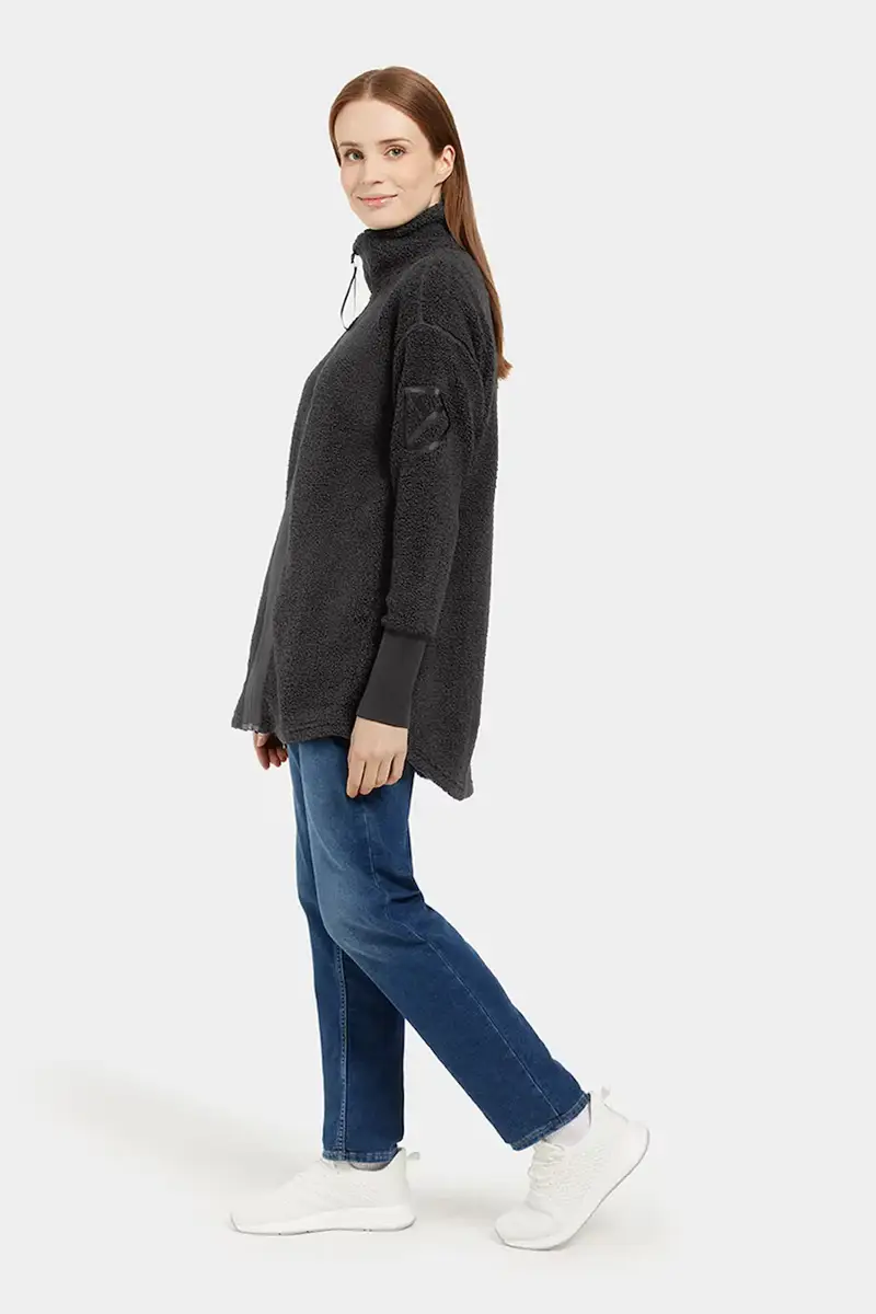 felpa in pile SALLY donna colore nero 505165 miniatura 3