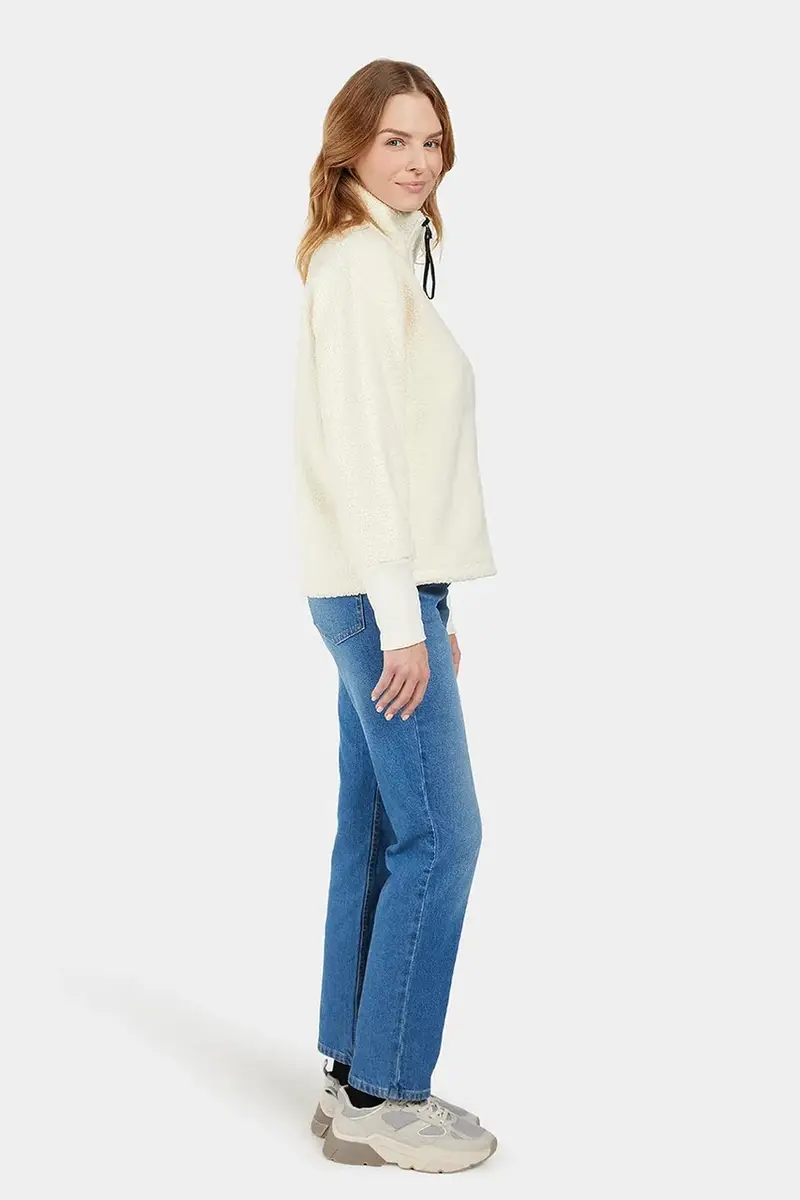 felpa MELLA donna colore nero 505446 Beige miniatura 5