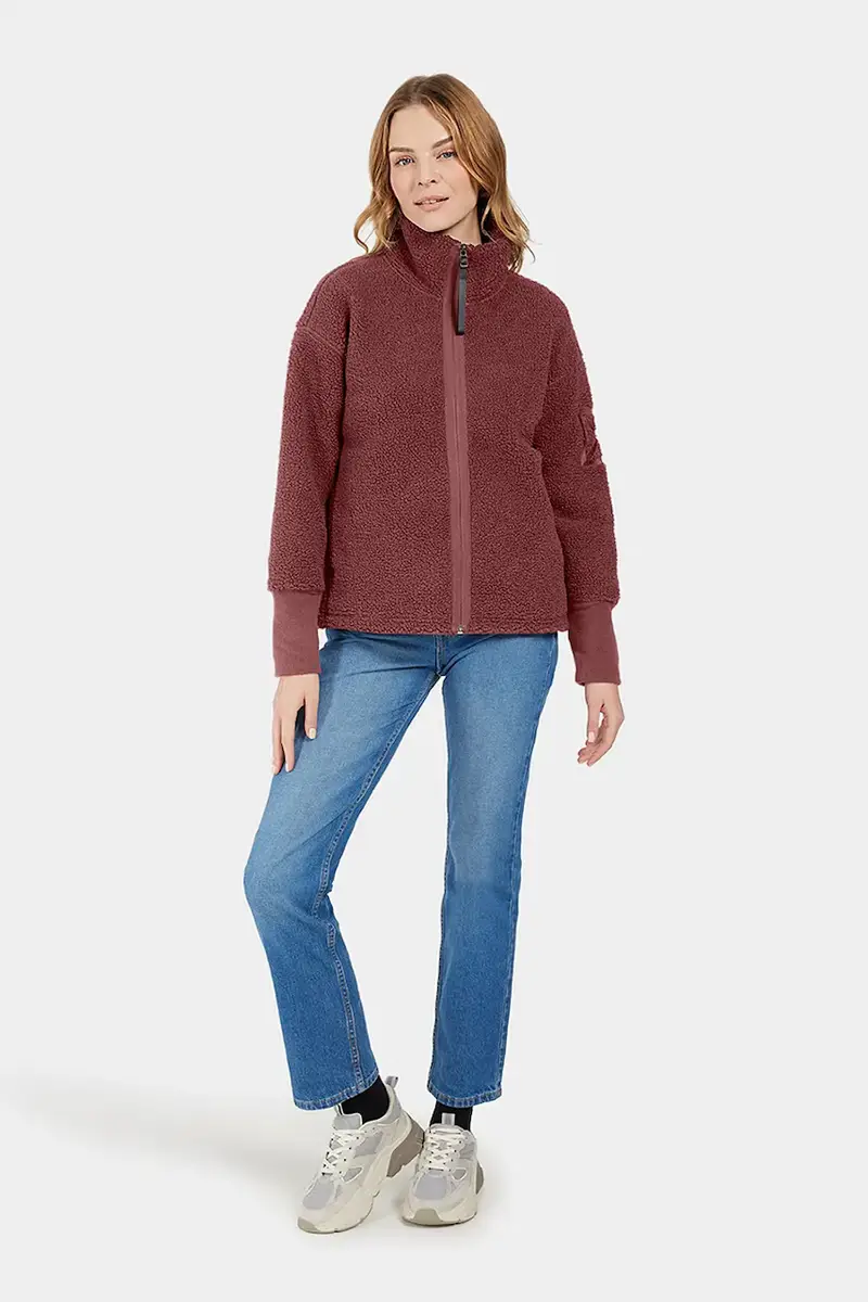 felpa MELLA donna colore nero 505446 Marrone miniatura 2