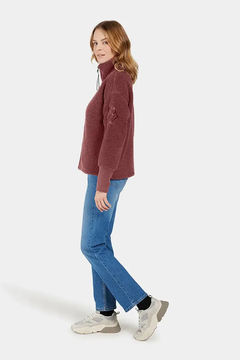 felpa MELLA donna colore nero 505446 Marrone miniatura 3