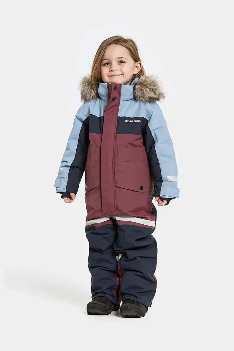 tuta per bambini BJÄRVEN KDS COVER 4 Granata