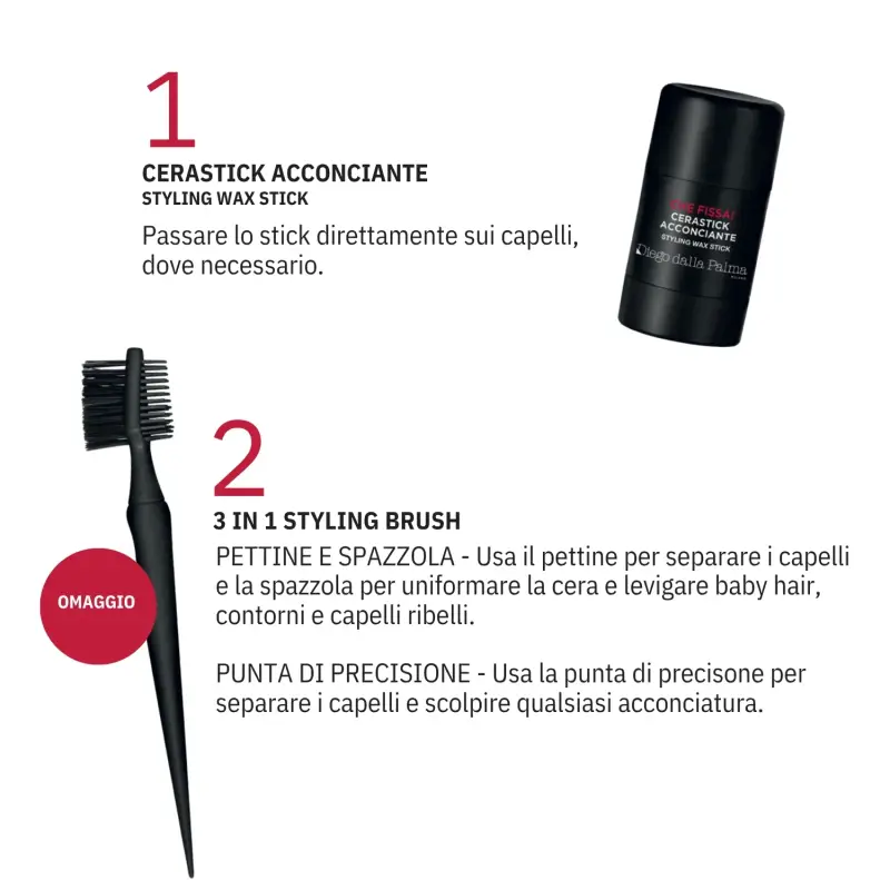I Capelli CHE FISSA! STYLING KIT Cerastick Acconciante + 3-In-1 Styling Brush - Spazzole per capelli, Cofanetto per capelli miniatura 4