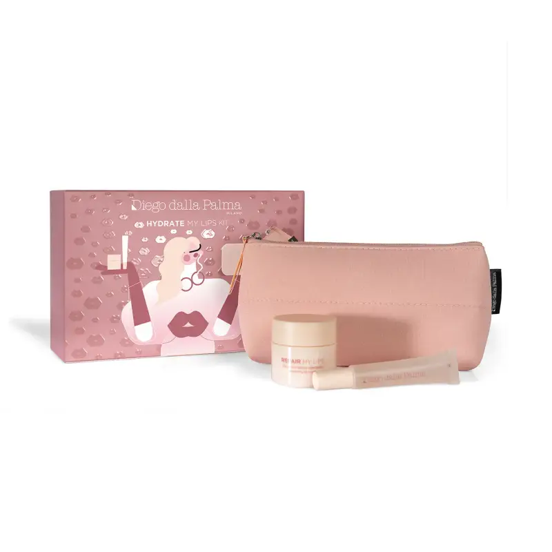 Labbra Hydrate My Lips Kit - Balsamo labbra,Cofanetto trattamento occhi e labbra,Maschera labbra