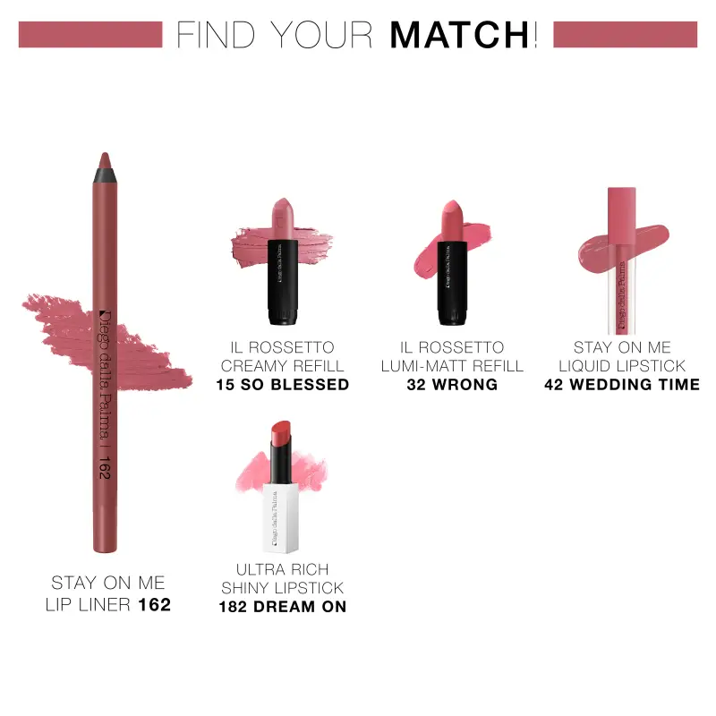 Labbra Stay On Me Lip Liner 162 Rosa Antico - Matita labbra miniatura 3