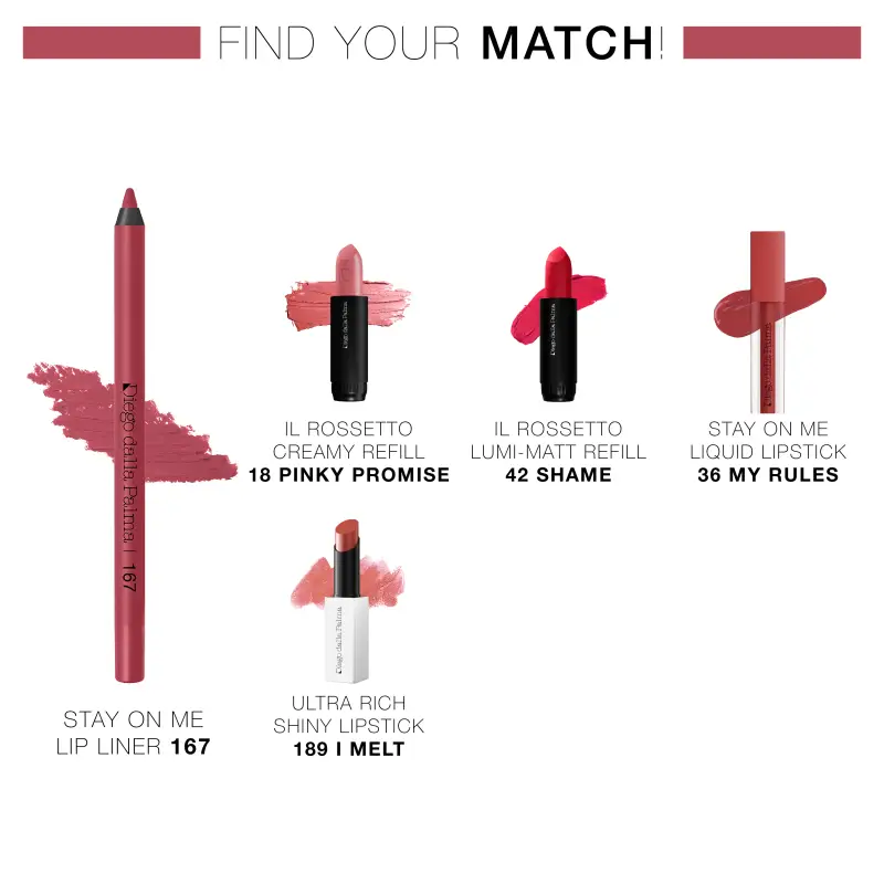 Labbra Stay On Me Lip Liner 167 Corallo - Matita labbra miniatura 3