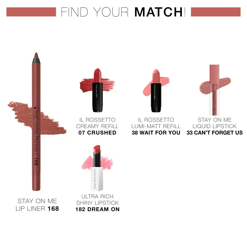 Labbra Stay On Me Lip Liner 168 Terracotta - Matita labbra miniatura 3