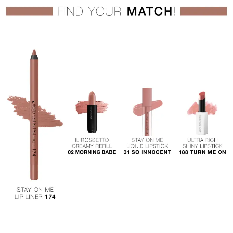 Labbra Stay On Me Lip Liner 174 Nude Beige - Matita labbra miniatura 3