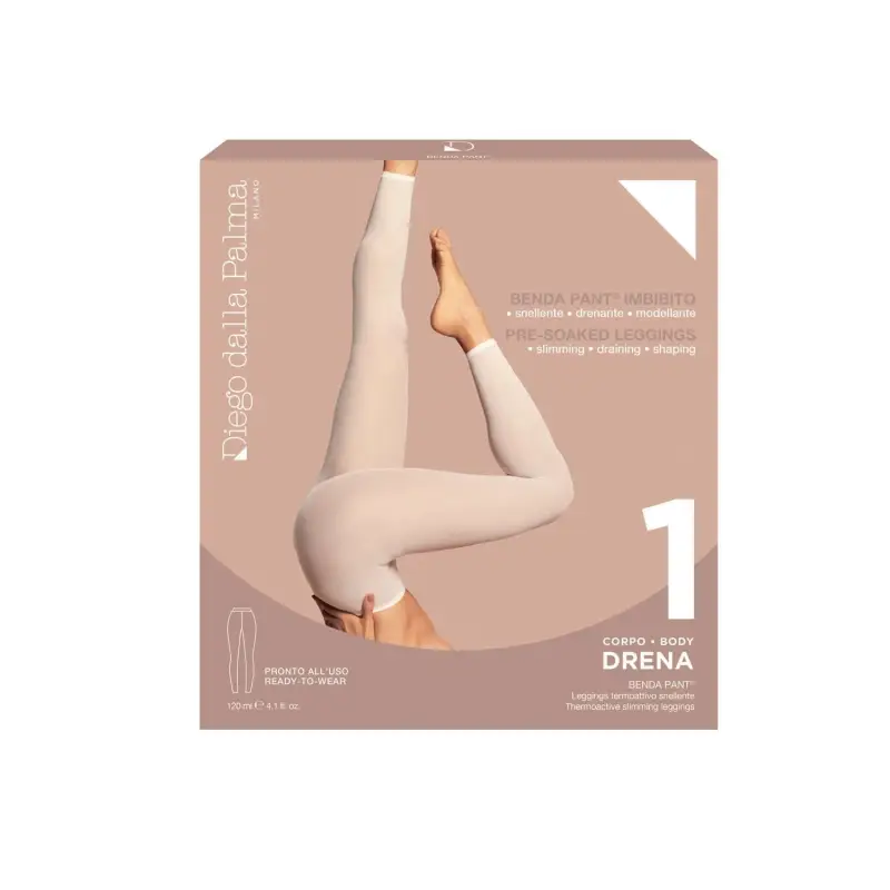 Linea Corpo 1. Drena - BENDA PANT Leggings Termoattivo Snellente - Crema glutei e gambe