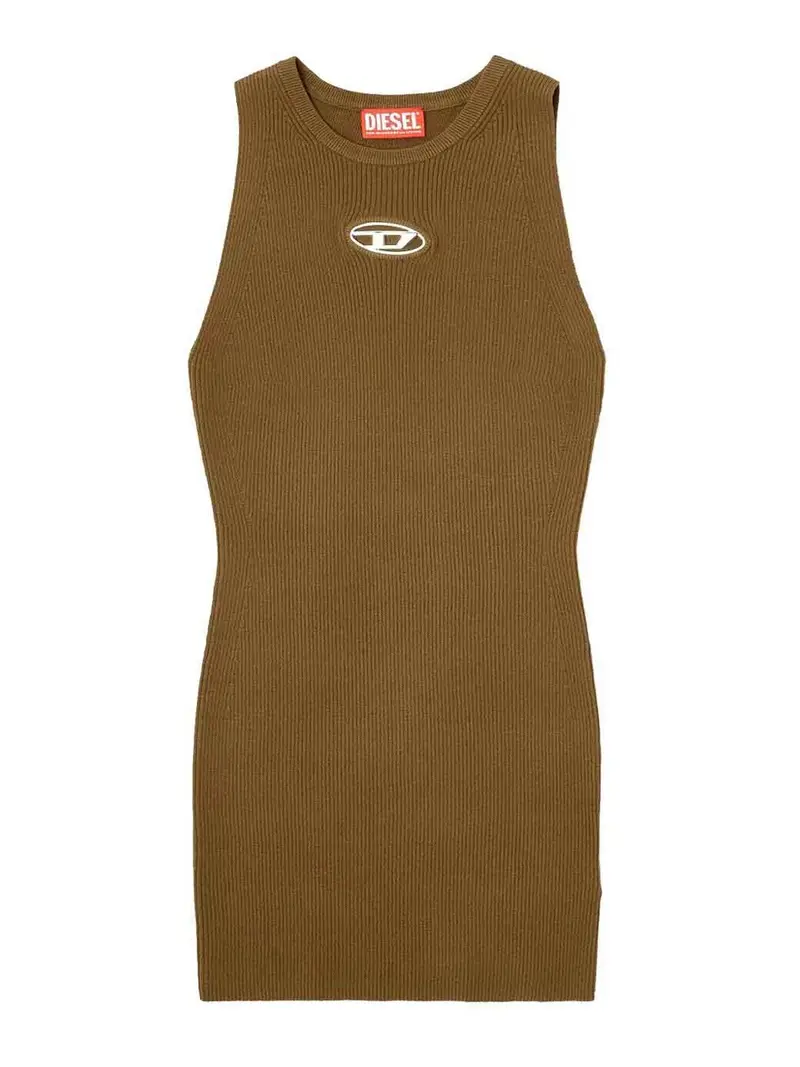 Abito senza maniche a costiera `m-caddix` Verde