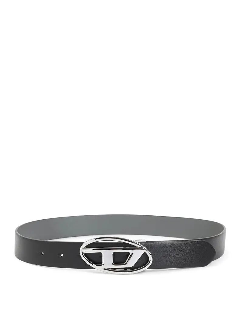 B-1 DR reversibile cintura con logo Nero