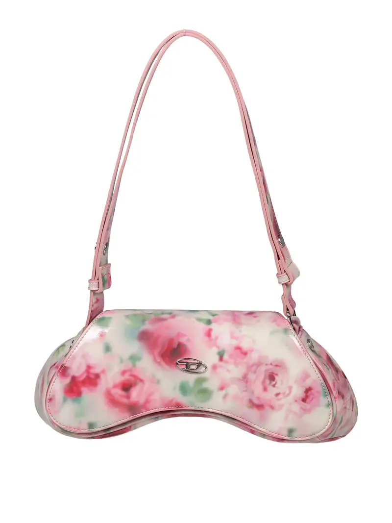 Borsa Play In Pu Stampato Lucido Multicolore