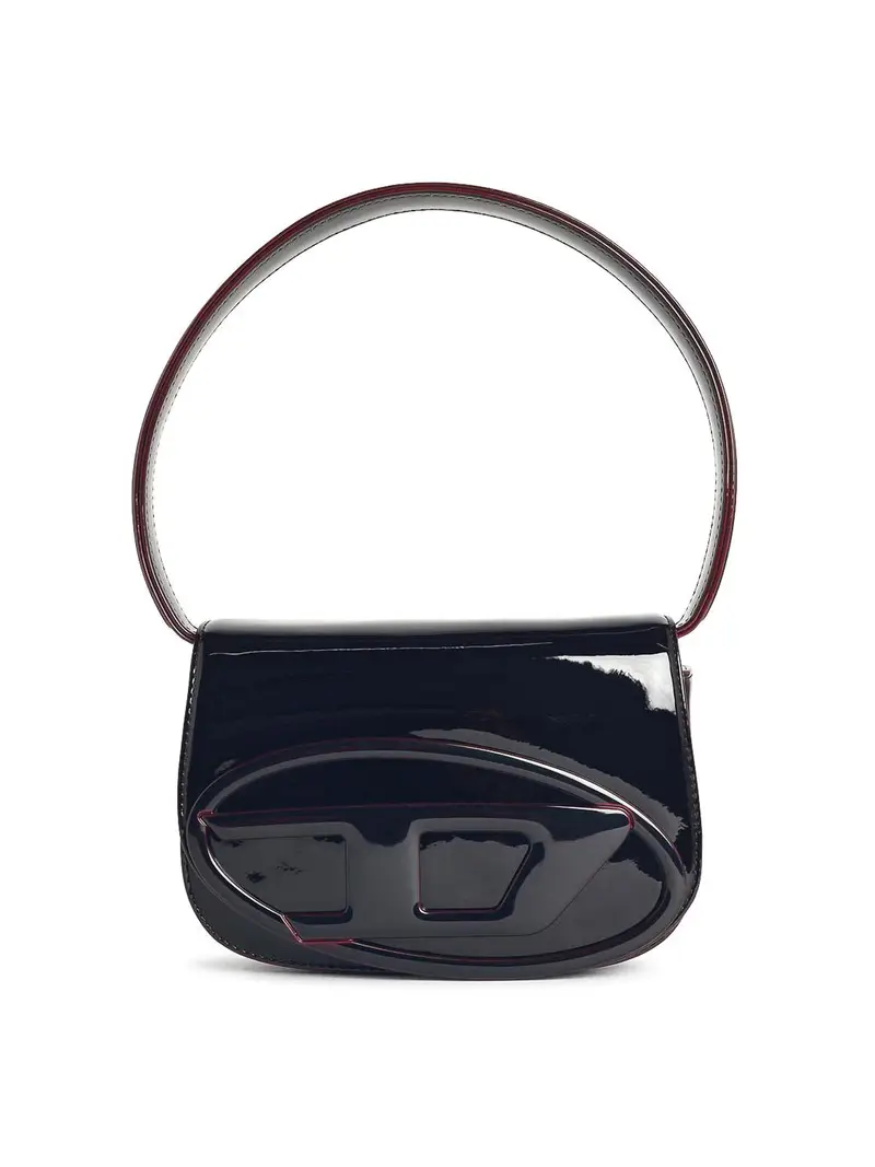 Borsa poliuretanica a effetto liquido 1dr Marrone