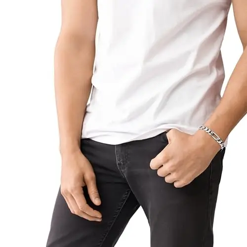 Diesel Bracciale Da Uomo In Acciaio, Lunghezza: 180-195 mm, Larghezza: 11, 5 mm, Altezza: 5, 5 mm Bracciale In Acciaio miniatura 2