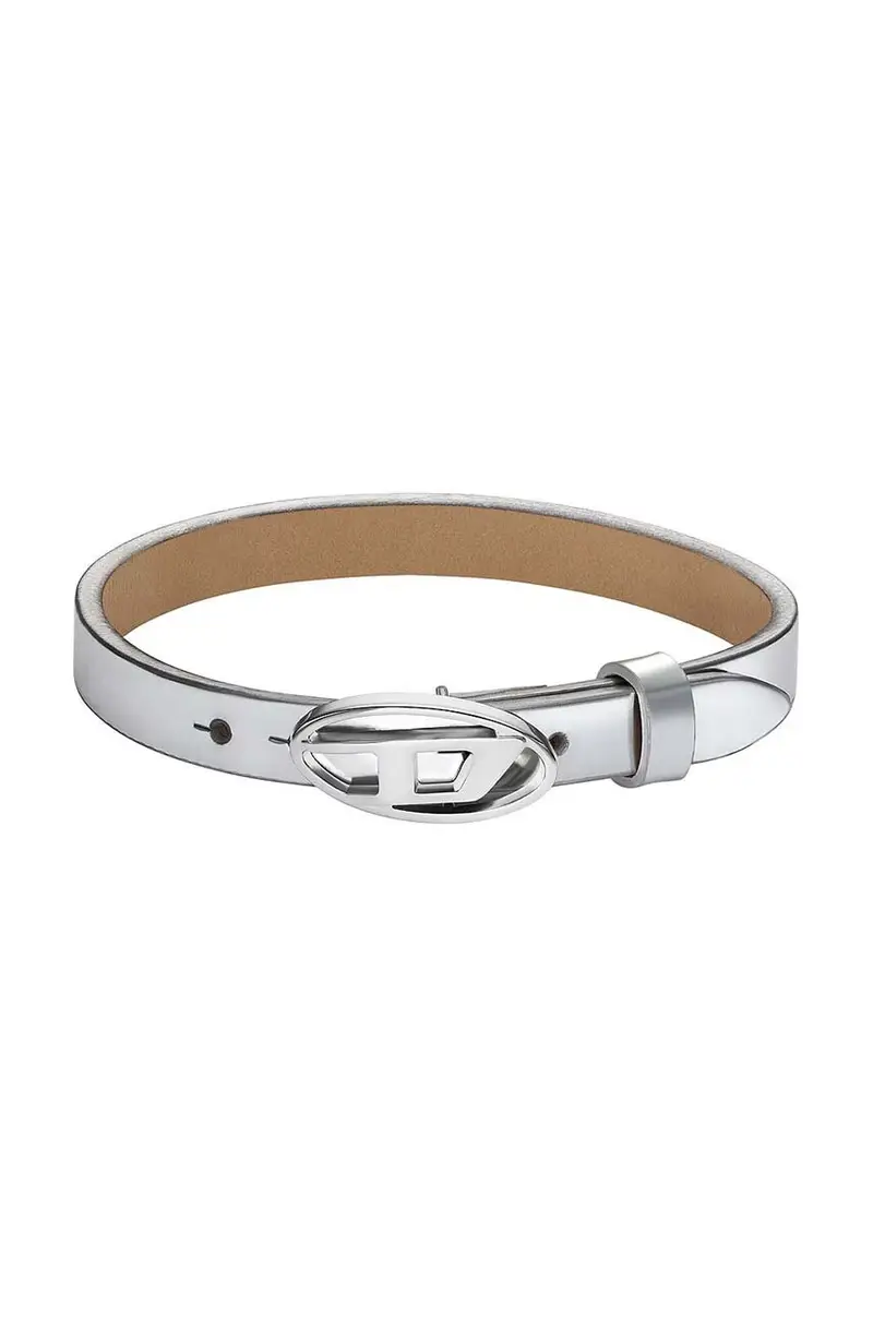 bracciale in pelle Argento