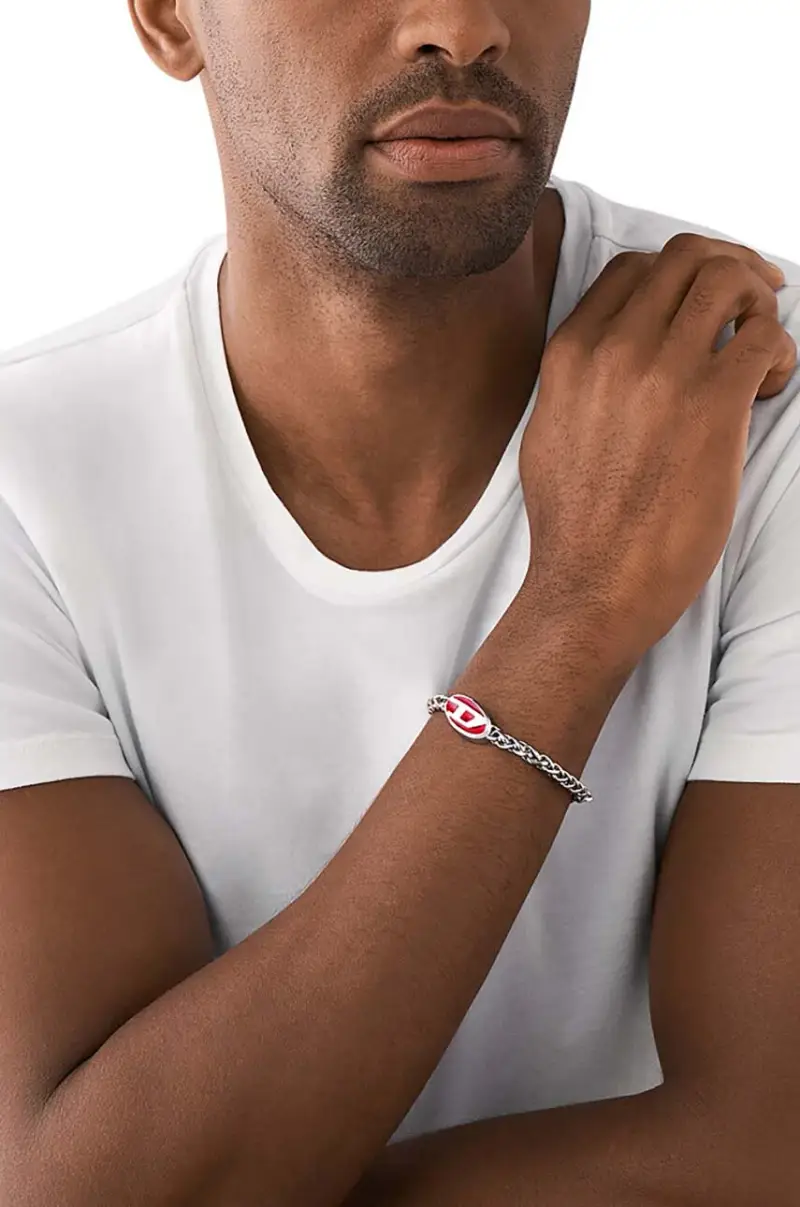 braccialetto uomo Argento miniatura 3