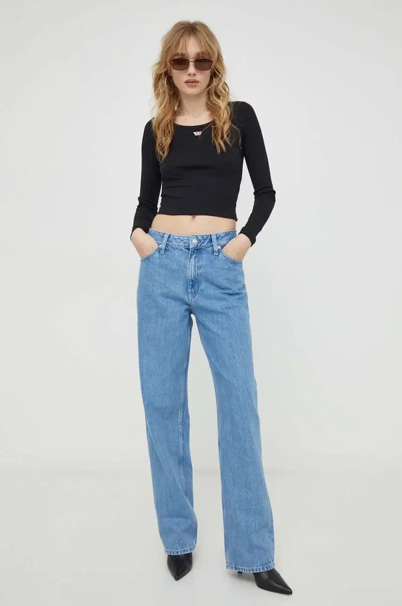 camicia a maniche lunghe donna colore nero miniatura 2