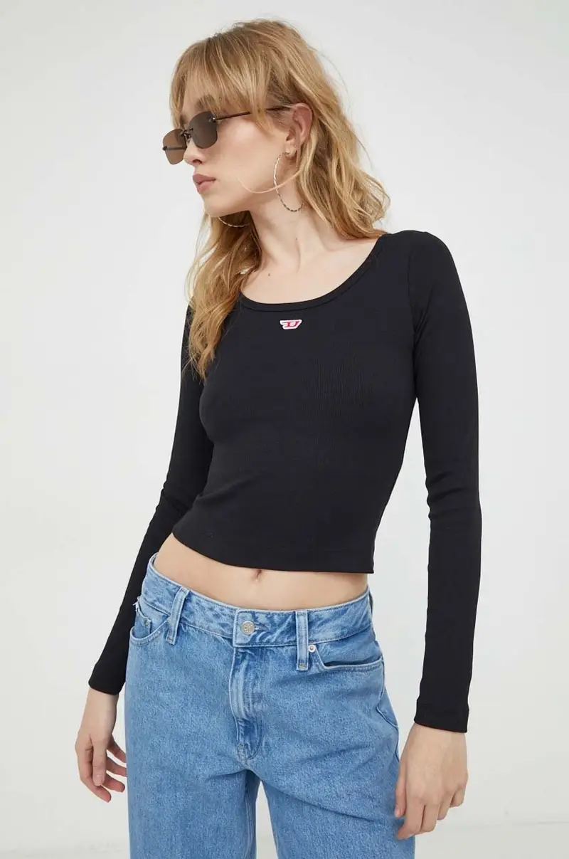 camicia a maniche lunghe donna colore nero miniatura 4