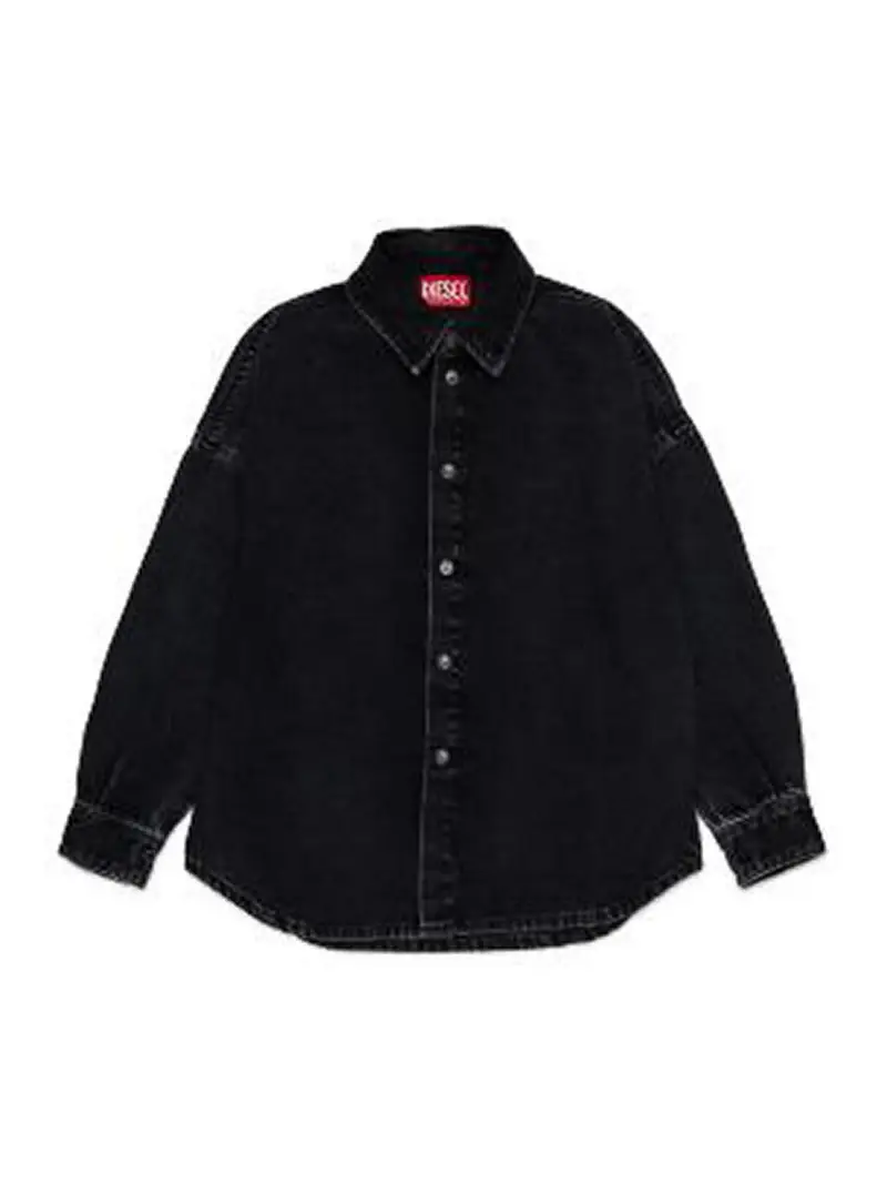 Camicia Con Logo Nero