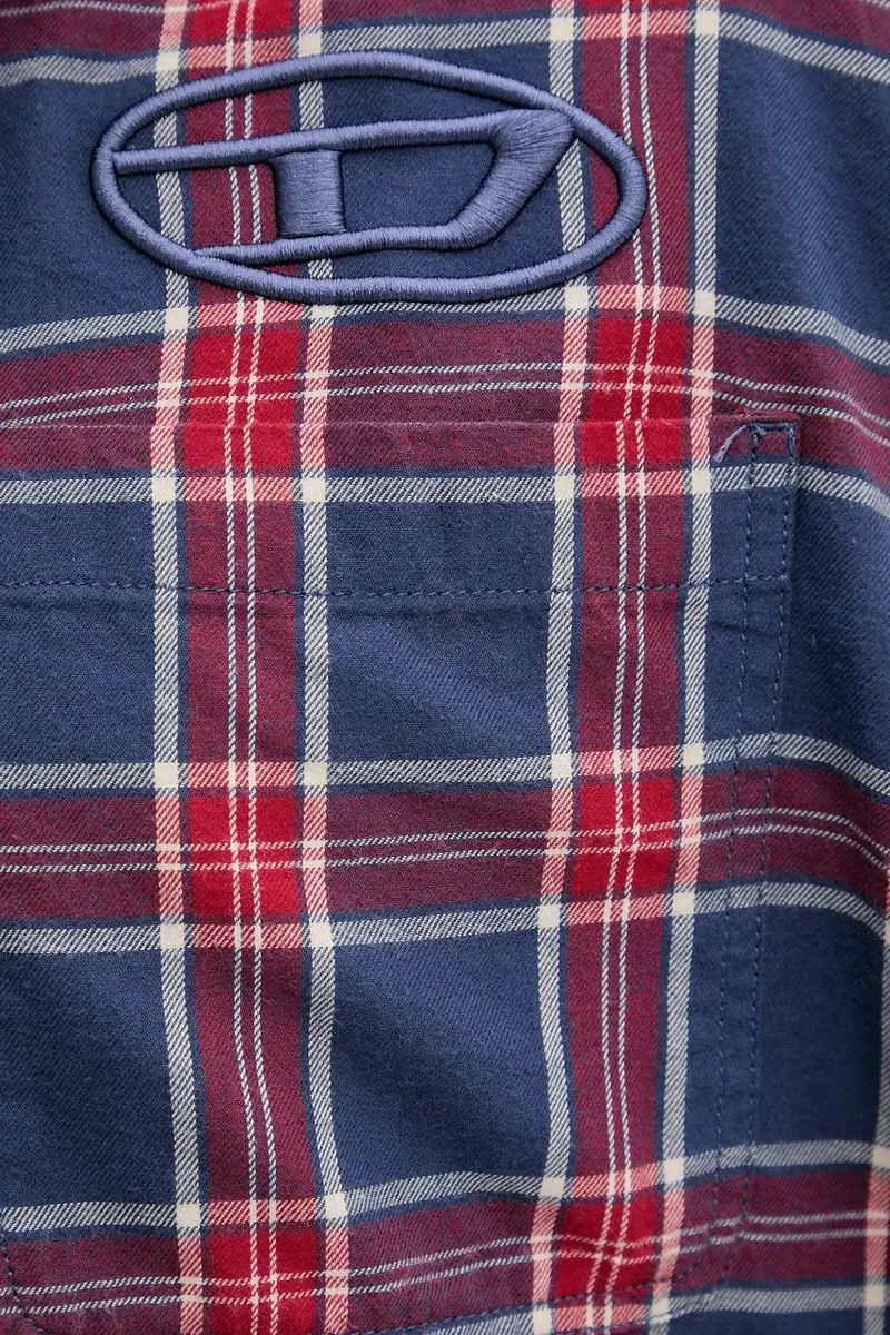 camicia in cotone S-DEWNY-HOOD-AJFI uomo colore blu navy A19446.0AJFI miniatura 5