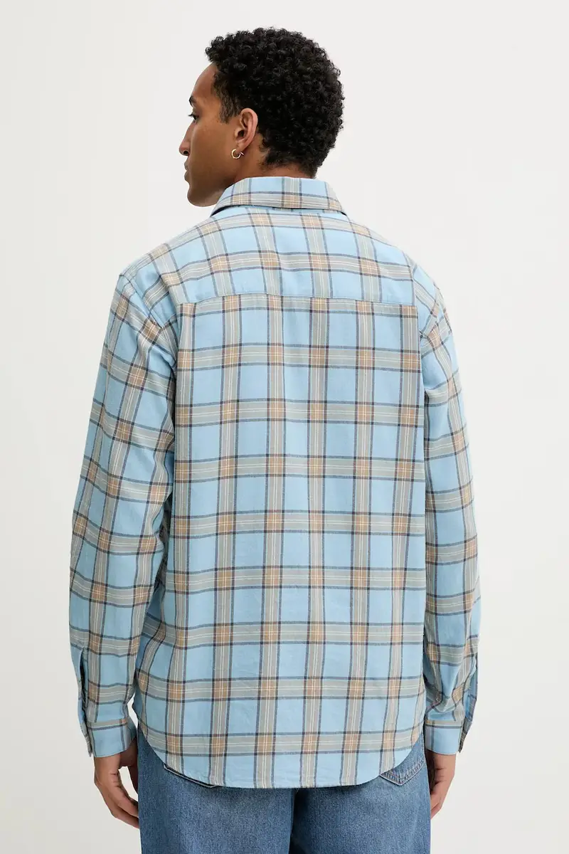 camicia in cotone S-SIMPLY-AJFI uomo colore blu A19445.0AJFI miniatura 3