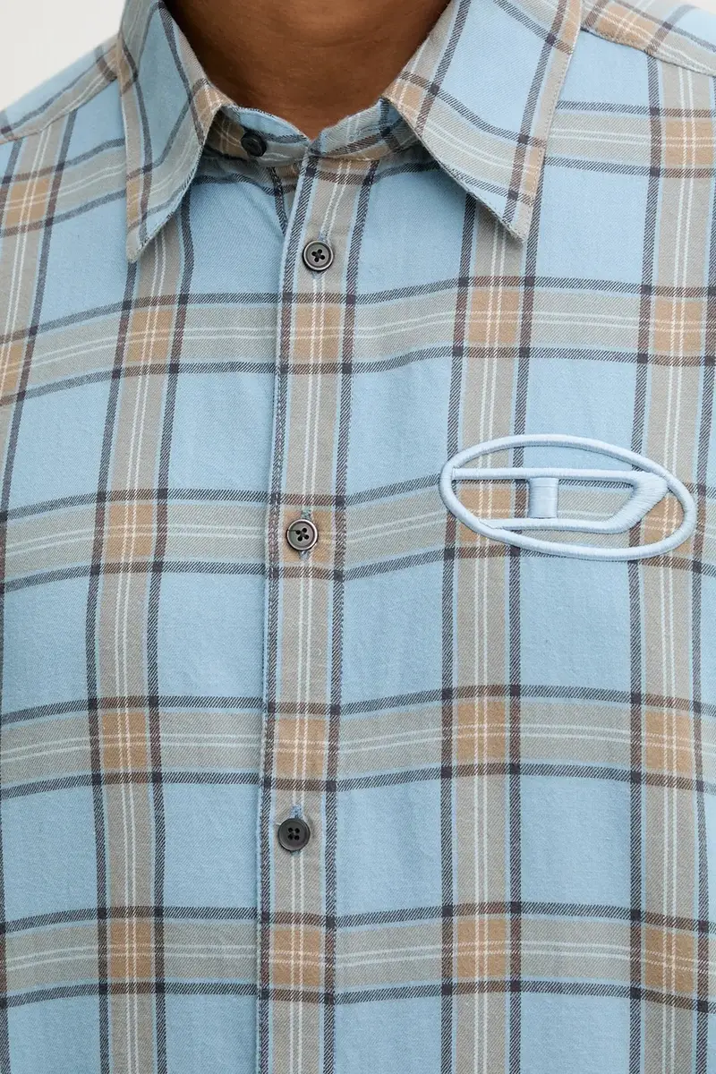 camicia in cotone S-SIMPLY-AJFI uomo colore blu A19445.0AJFI miniatura 5