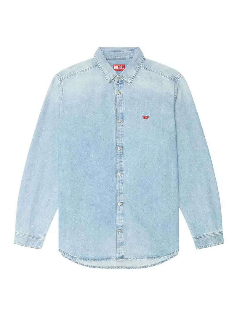 Camicia in denim azzurro Blu