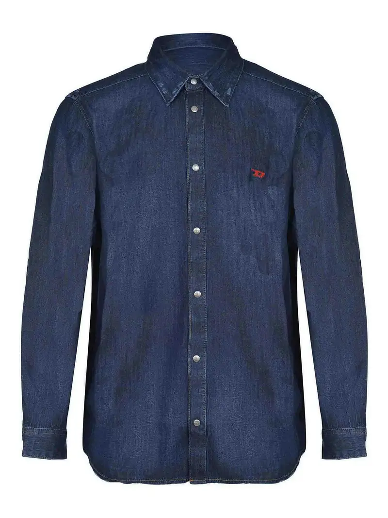 Camicia In Denim Lavaggio scuro