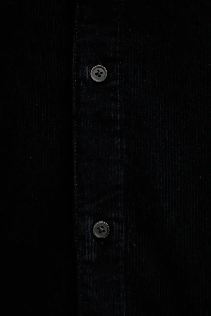 camicia in velluto a coste S-SIMPLY-AJFQ uomo colore blu navy A19384.0AJFQ miniatura 5