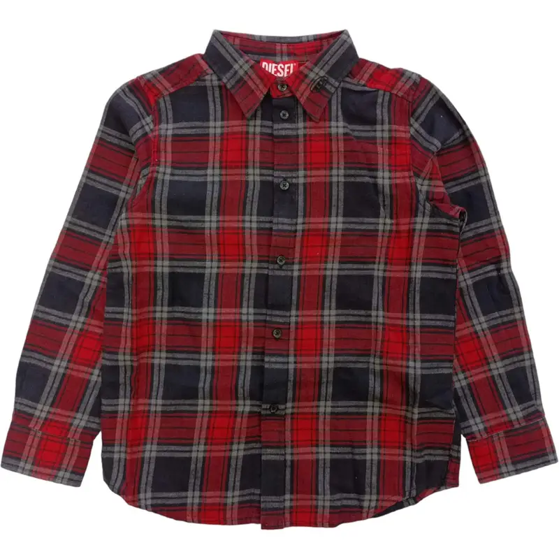 Diesel - Camicia Quadri K407 Rosso/nero - Cumbe Camicia J01363 KXBGH