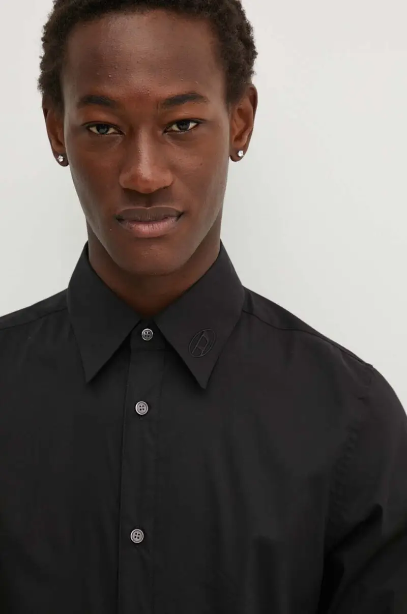 camicia S-FITTY-A uomo colore nero A14635.0QFAV miniatura 4