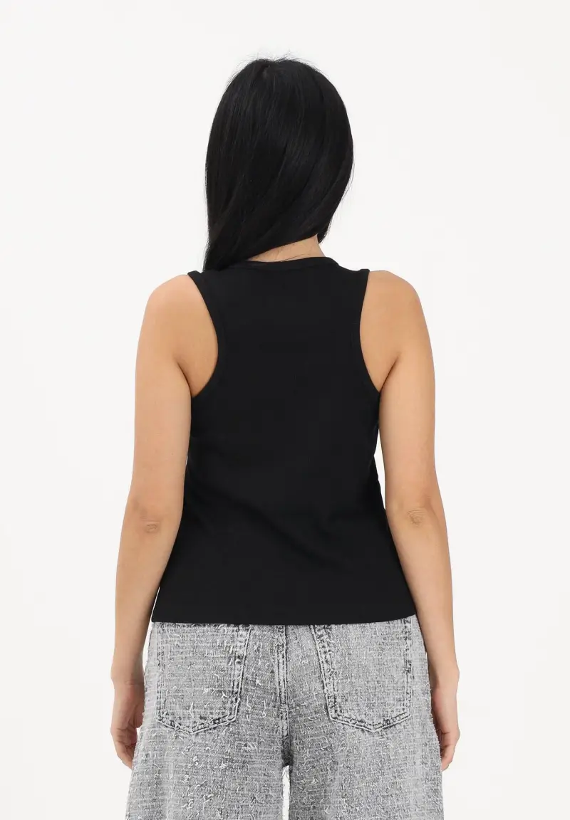 Canotta nera per donna, ragazze e bambine con logo miniatura 3