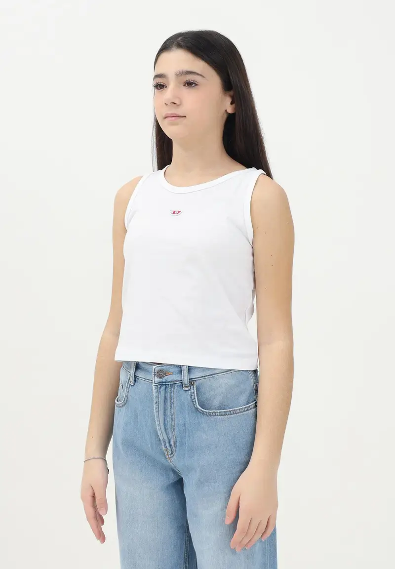 DIESEL Canotta Taspyrd bianca per donna, ragazze e bambine miniatura 3