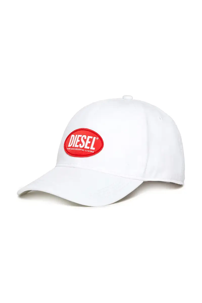 cappello con visiera in cotone bambini FCORRYJACQWASH HAT colore bianco J02336