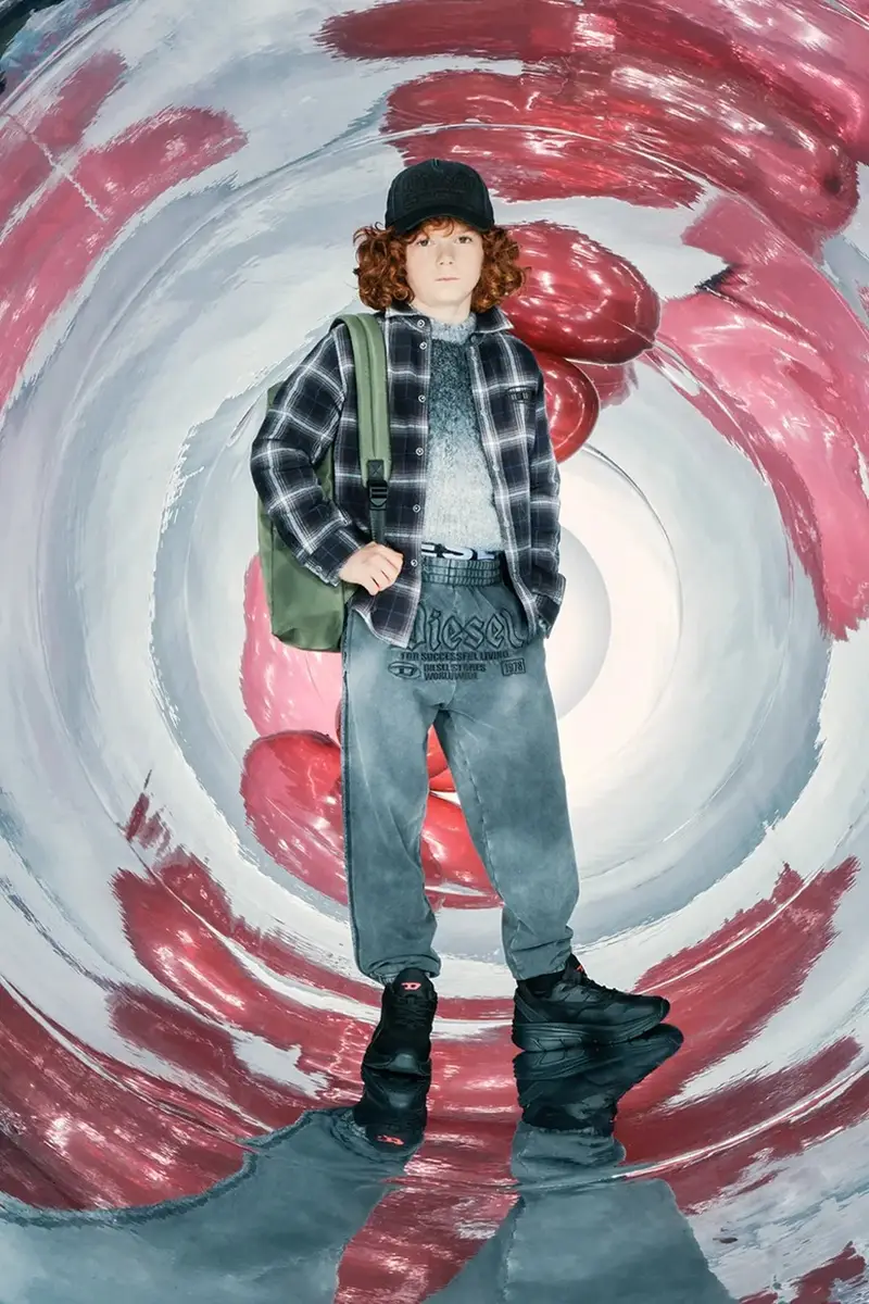 cappello con visiera in cotone bambini FELSIT HAT Nero miniatura 4