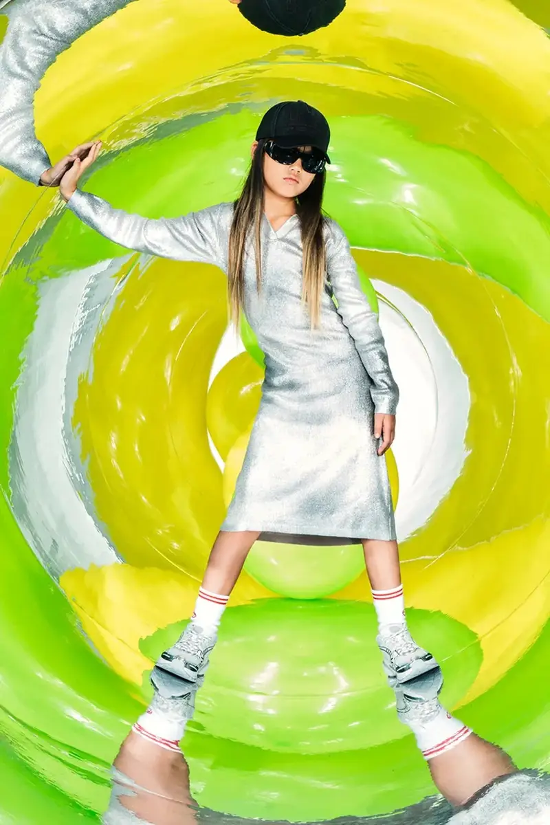 cappello con visiera in cotone bambini FELSIT HAT Nero miniatura 5