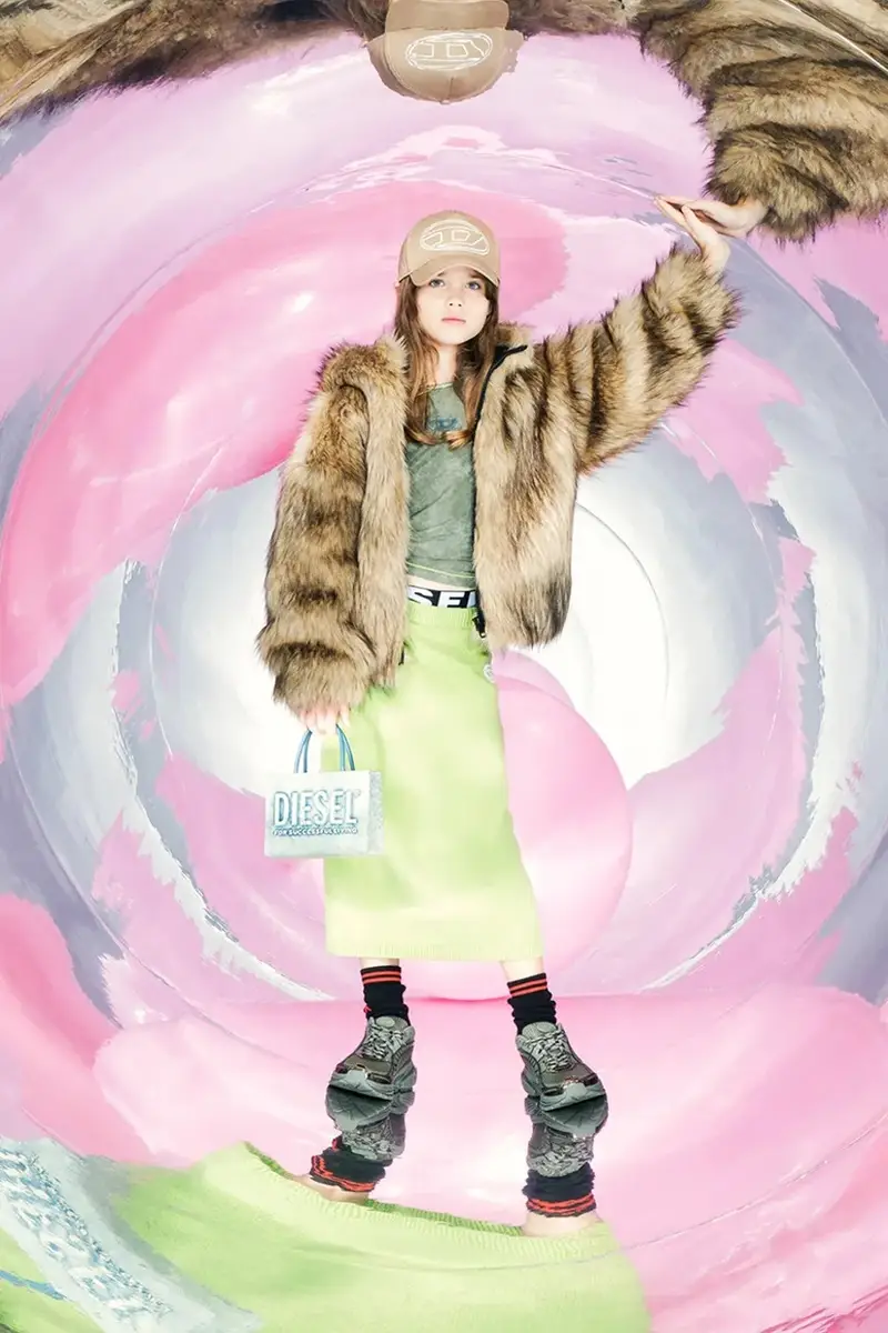 cappello con visiera in cotone bambini FRENDIL HAT colore beige J02132 miniatura 5