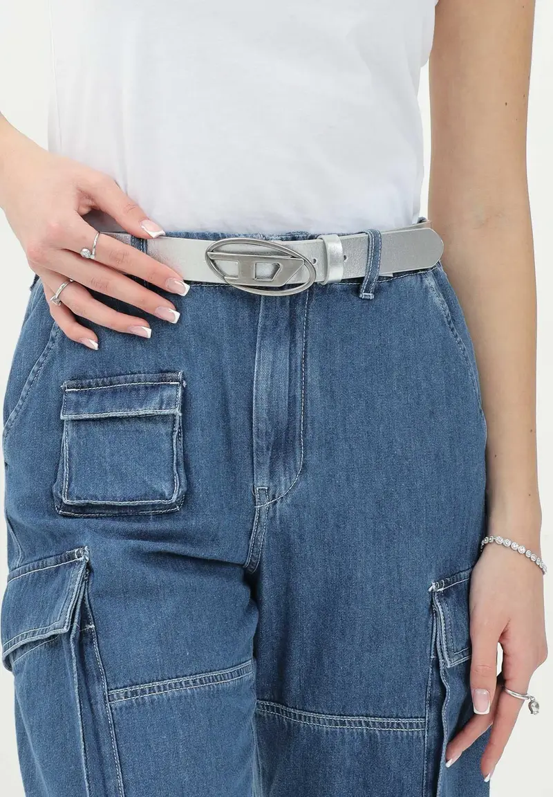 DIESEL Cintura B1dr argento da donna miniatura 3