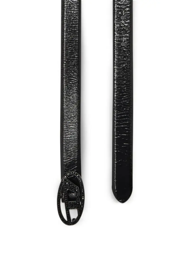 Diesel Cintura Nera con Fibbia Decorata miniatura 2