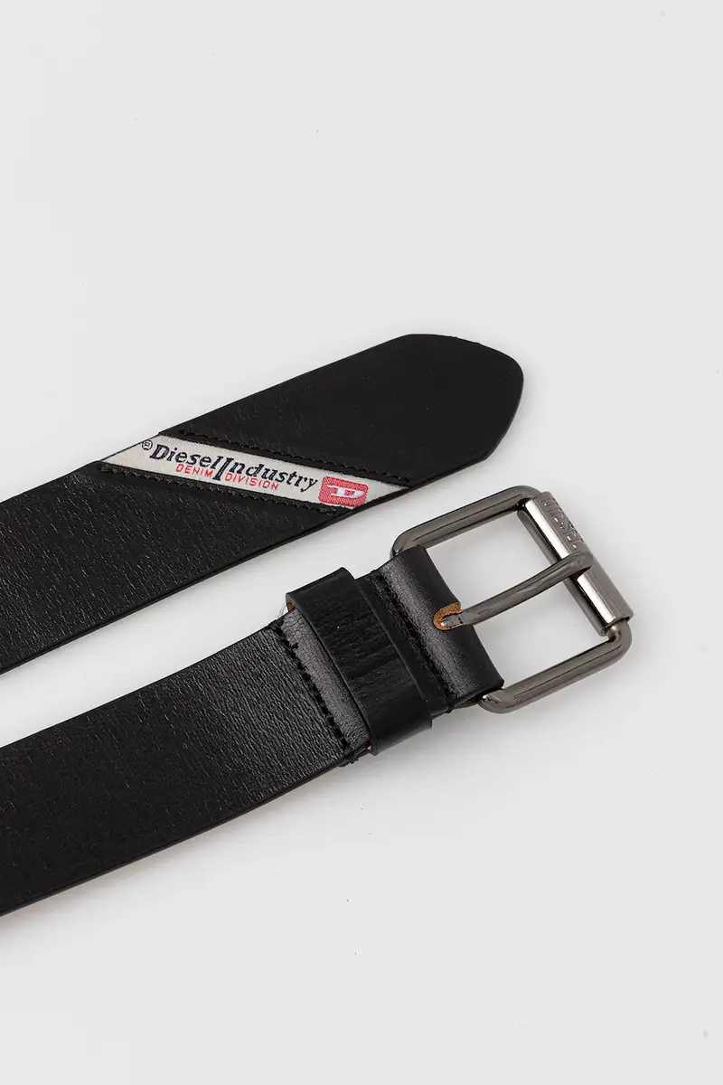 cintura in pelle DIESEL LOGO B-FLAG uomo colore nero X10306.PR271 miniatura 2