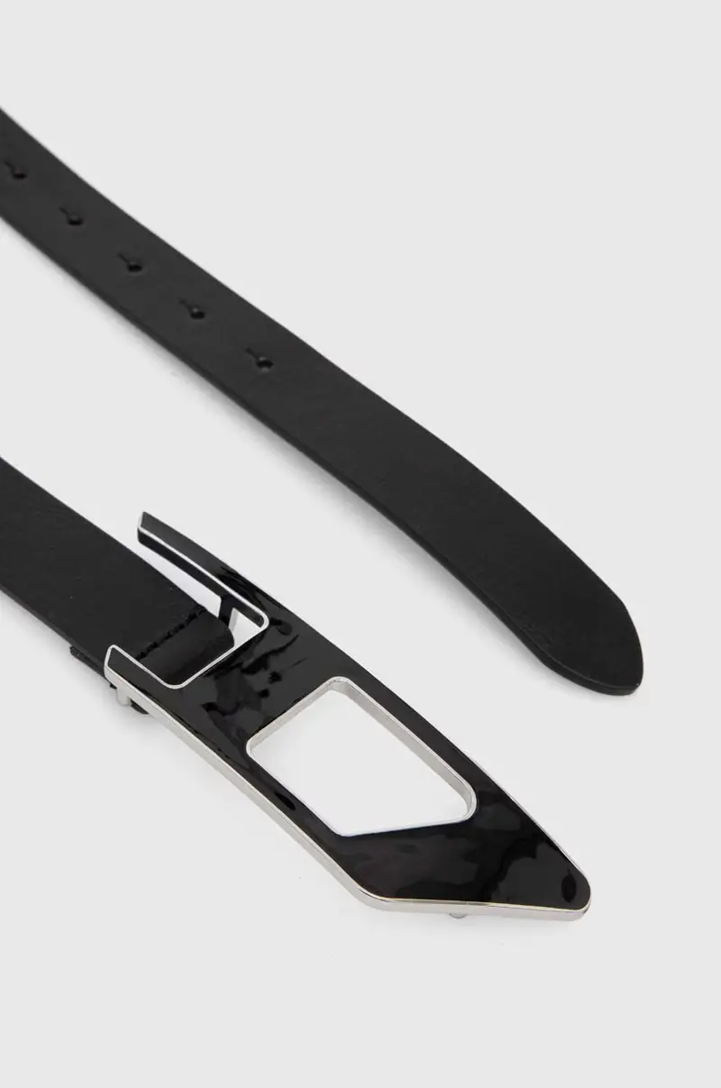 cintura in pelle donna colore nero miniatura 2