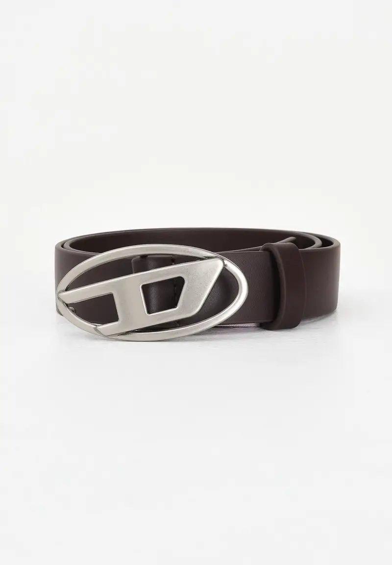Cintura marrone da donna con logo D
