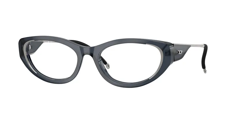 DIESEL Donna DL4004  2018 Montature da vista Acetato Blu Trasparente Cat Eye Normale