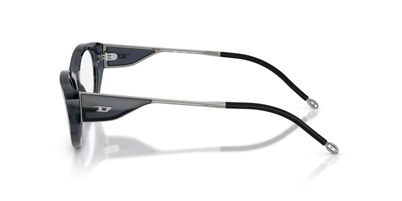 DIESEL Donna DL4004 2018 Montature da vista Acetato Blu Trasparente Cat Eye Normale miniatura 3